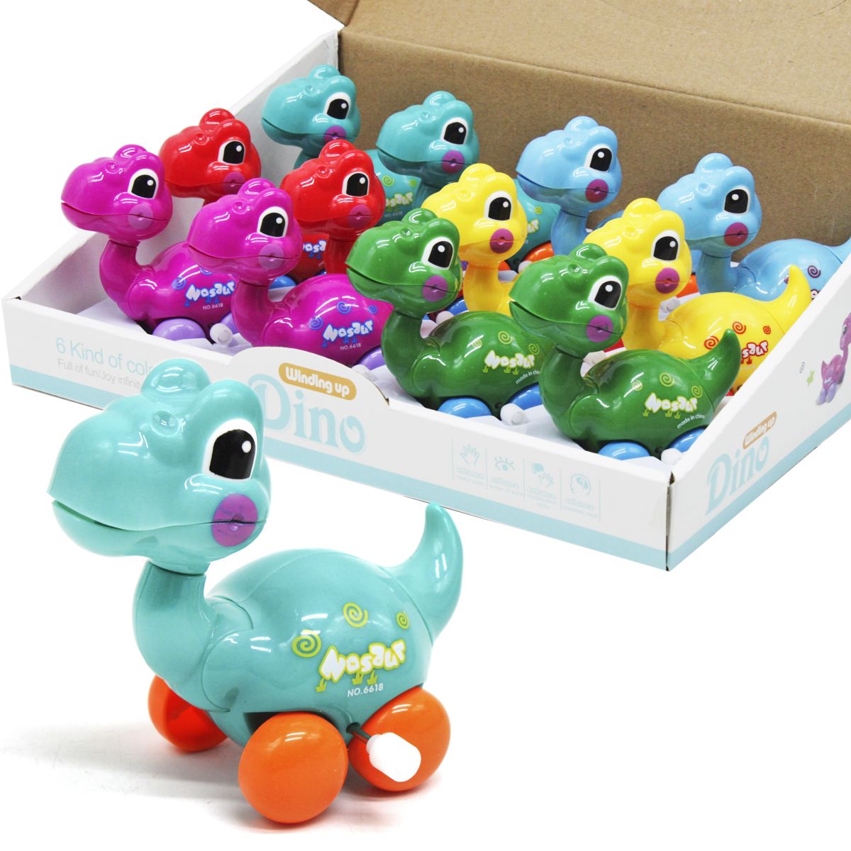 

Заводная игрушка Динозаврик 12 шт MiC (6618) (169549)