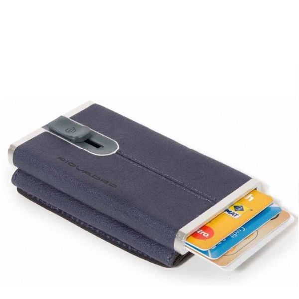 

Кредитница-кошелёк с выдвижным механизмом Piquadro BK SQUARE/O.Blue PP4891B3R_BLU4
