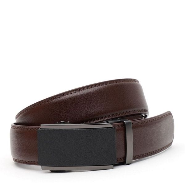 

Мужской ремень из натуральной кожи V1GKX35-brown