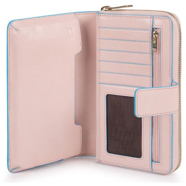 

Кожаный кошелек Piquadro BL SQUARE/L.Pink PD1354B2R_RO4