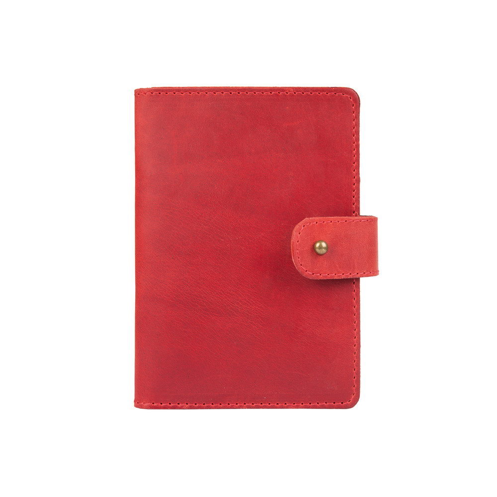 

Кожаное портмоне для паспорта / ID документов HiArt PB-03S/1-S18-1440-000 Shabby Red Berry