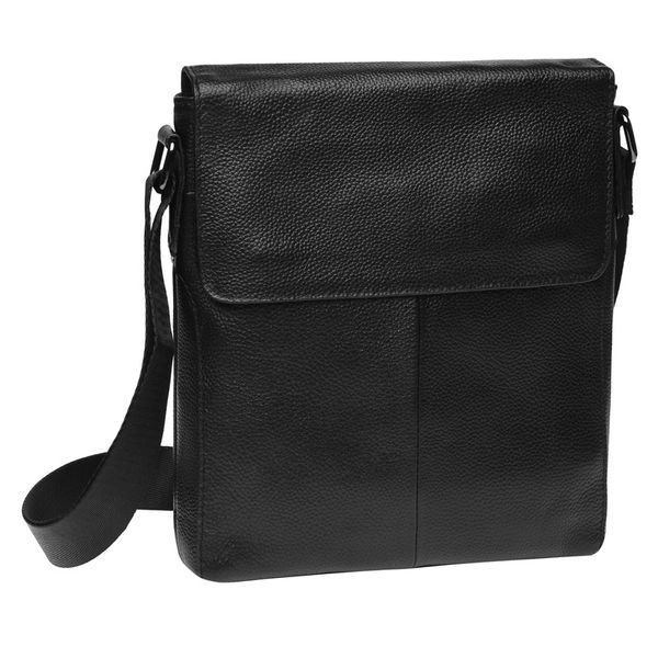 

Мужская кожаная сумка на плечо Borsa Leather K18168-black