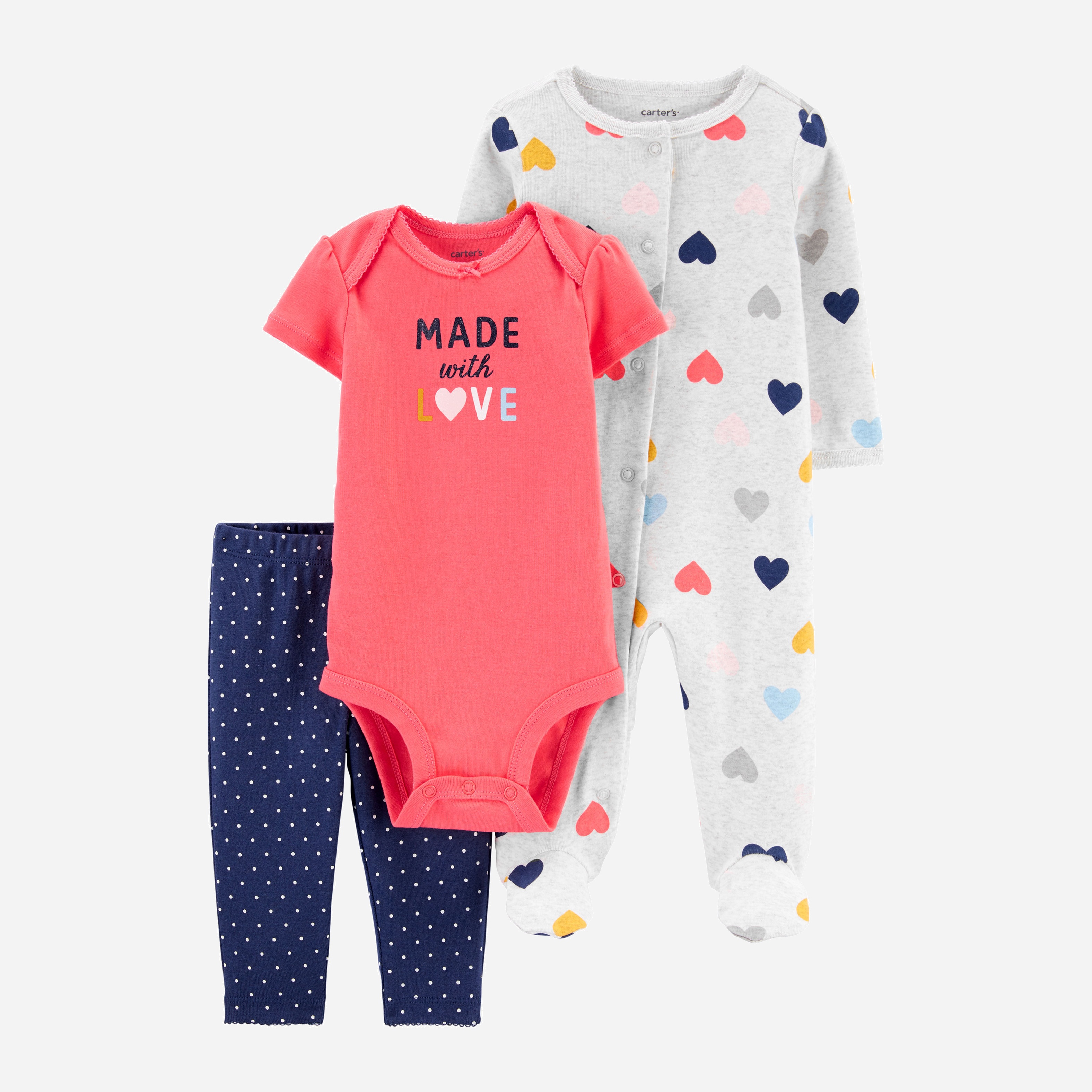 

Комплект (человечек + боди + штанишки) Carters 1J300210 46-55 см Мультиколор
