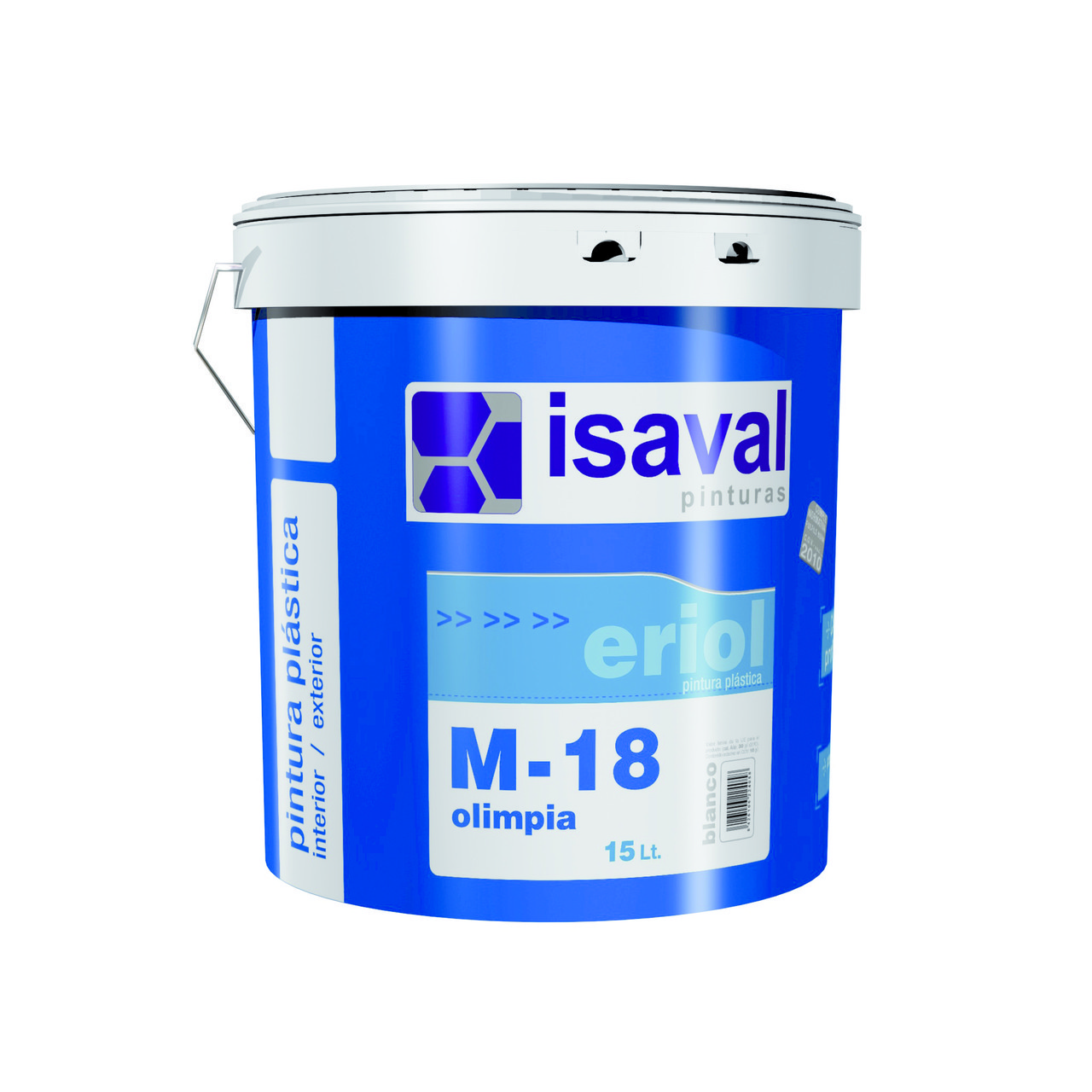 

Краска Isaval интерьерная ISAVAL M-18 ОЛИМПИЯ 15 л Белый белизна для отделки потолков стен и откосов