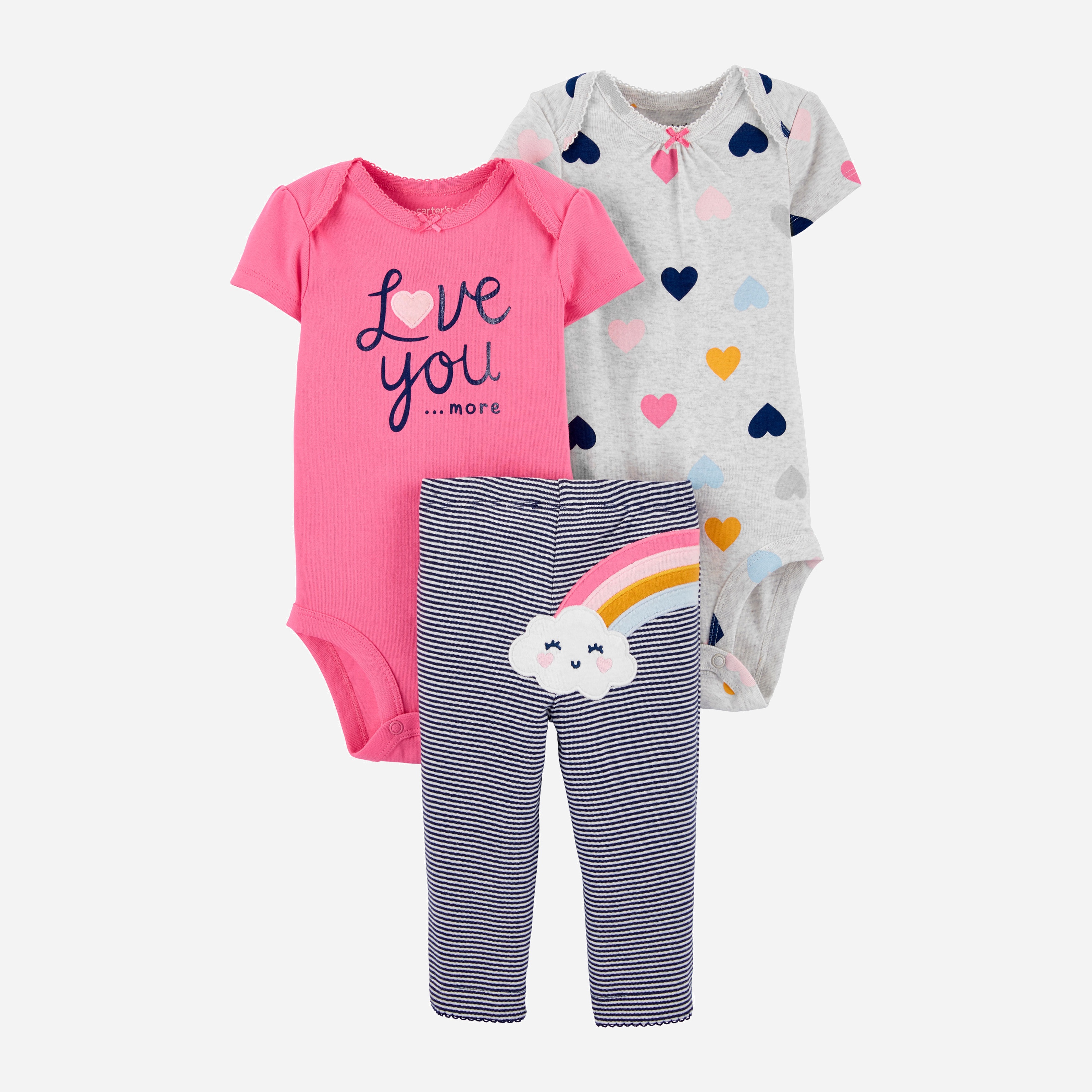 

Комплект (боди 2 шт + штанишки) Carters 1J560010 81-86 см Мультиколор