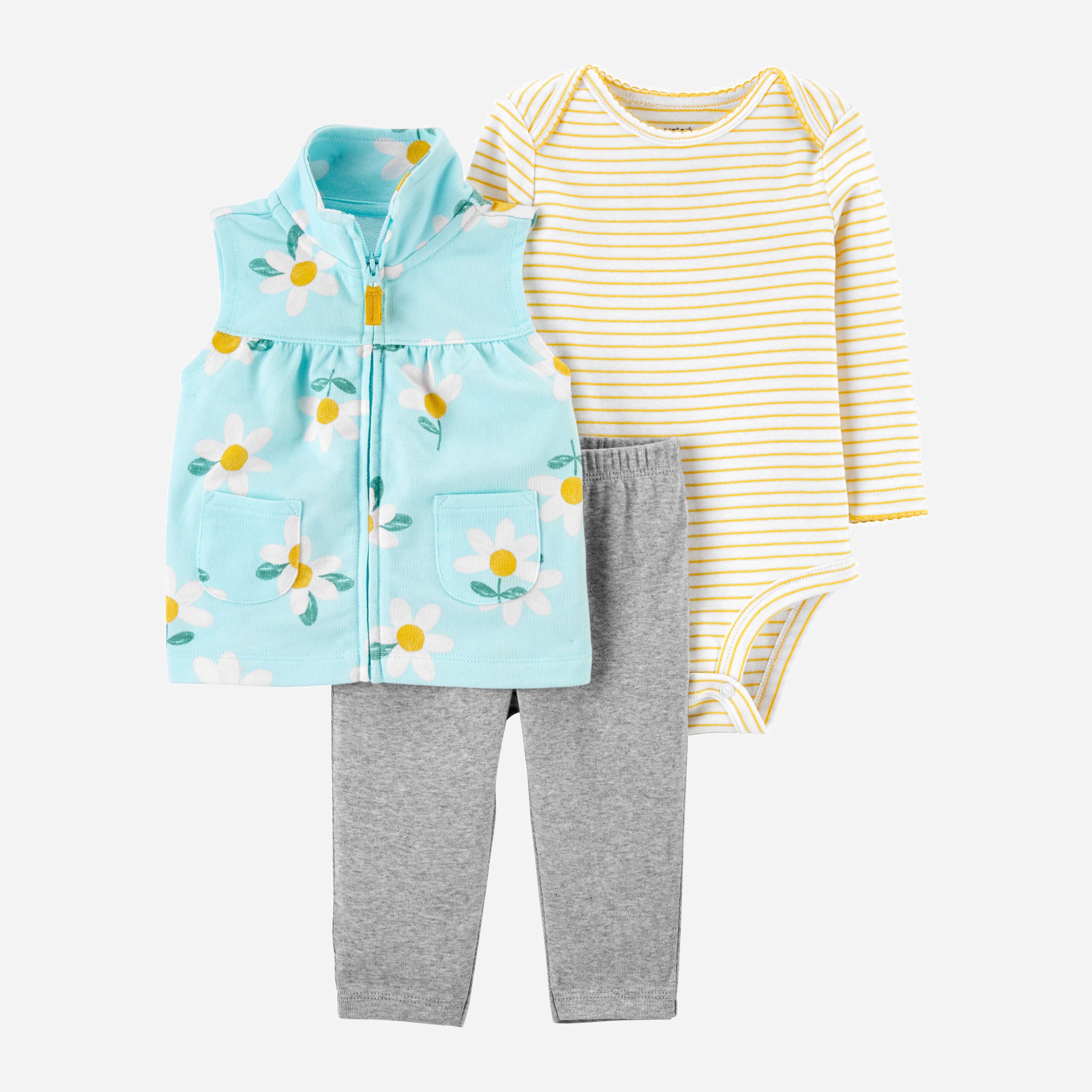 

Комплект (боди + жилетка + брюки) Carters 1L546510 55-61 см Мультиколор