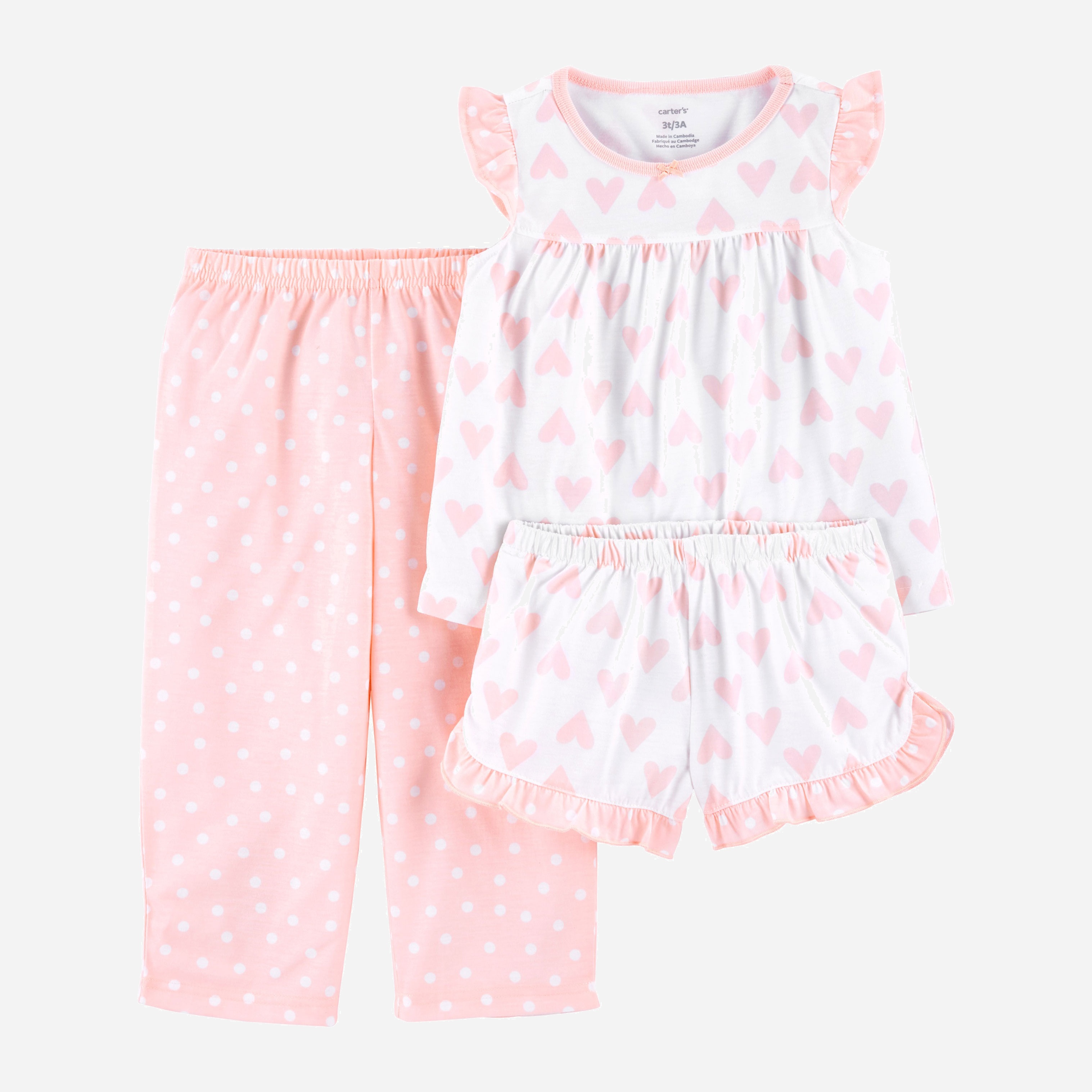 

Пижама (футболка + шорты + штаны) Carters 2K470211 93-98 см Мультиколор