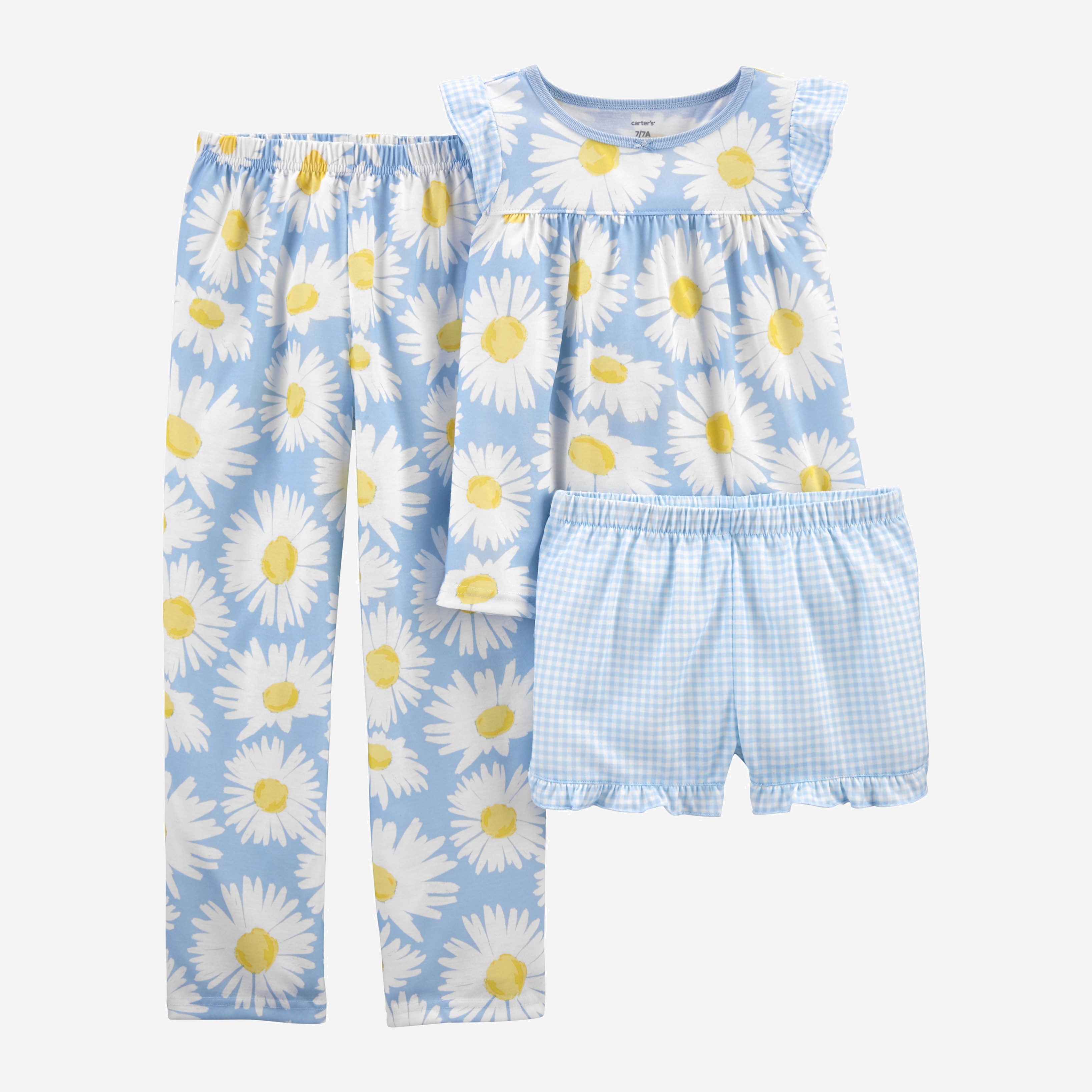 

Пижама (футболка + шорты + лосины) Carters 3K471210 116-125 см Мультиколор