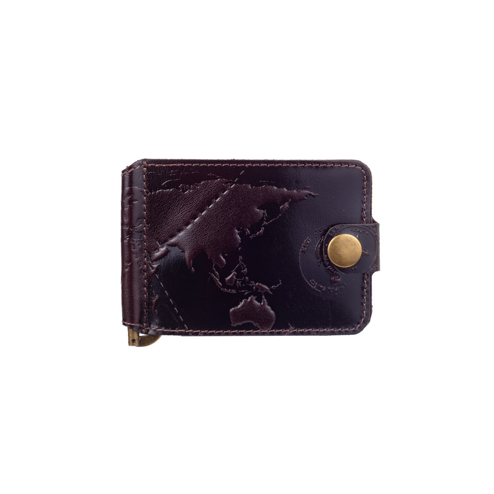 

Зажим для денег HiArt MC-01-C19-1314-T002 Crystal Brown Silk "7 wonders of the world"