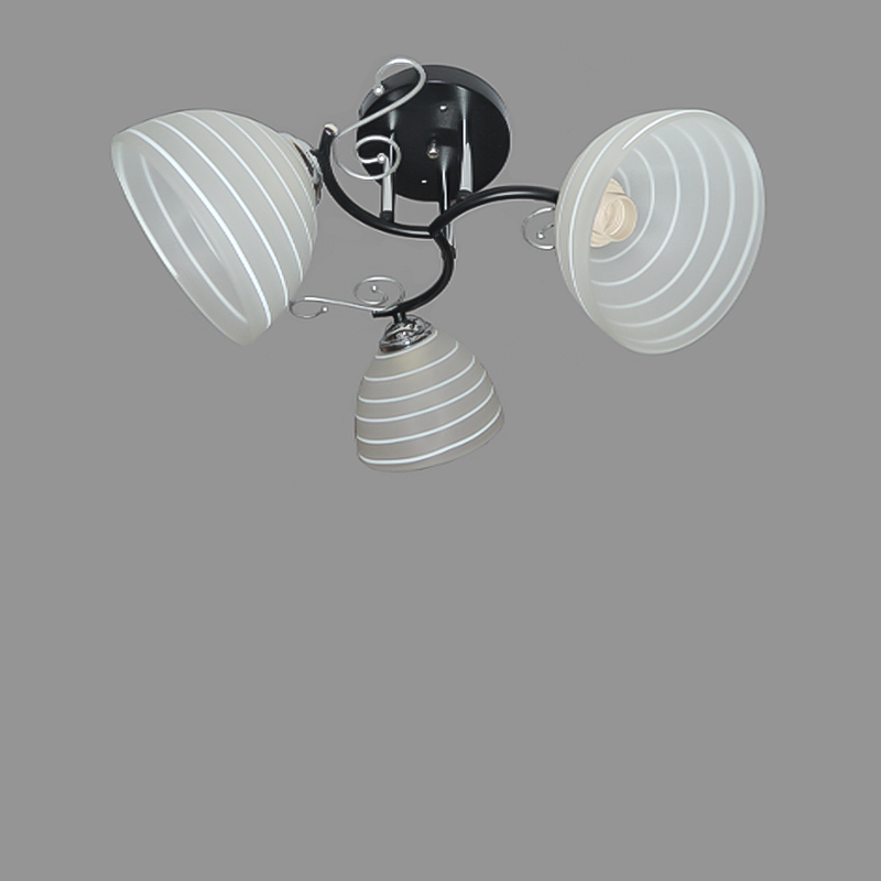 

Люстра стельова Light House SRS-16197/3 чорний + хром