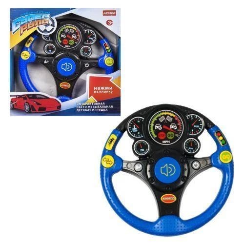 

Музыкальный руль Huada Toys на батарейках HK21 Голубой (А2523)