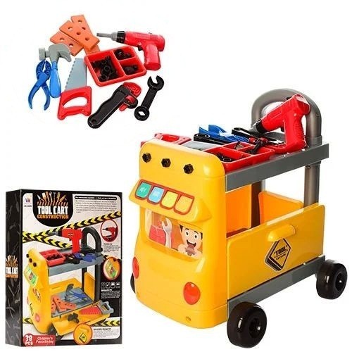 

Тележка набор инструментов Huada Toys на батарейке 38 предметов (W054)