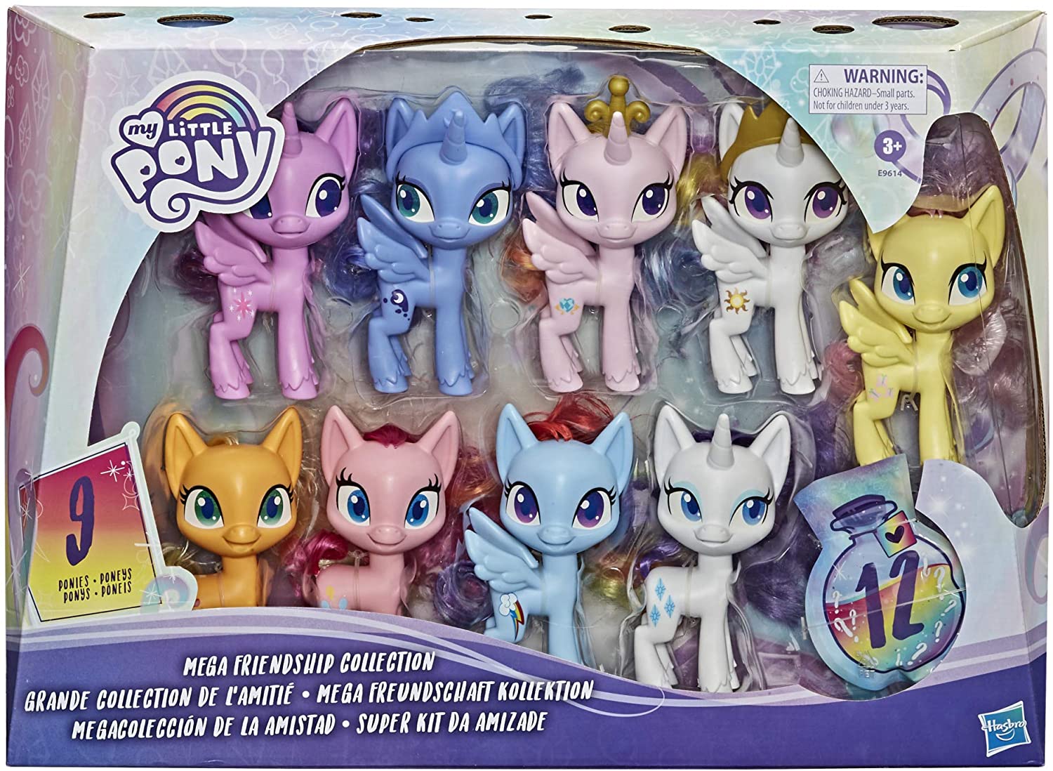 

Фигурки 9 шт Моя Маленькая Пони Друзья Питомцы My Little Pony Mega Friendship Collection Hasbro E9614
