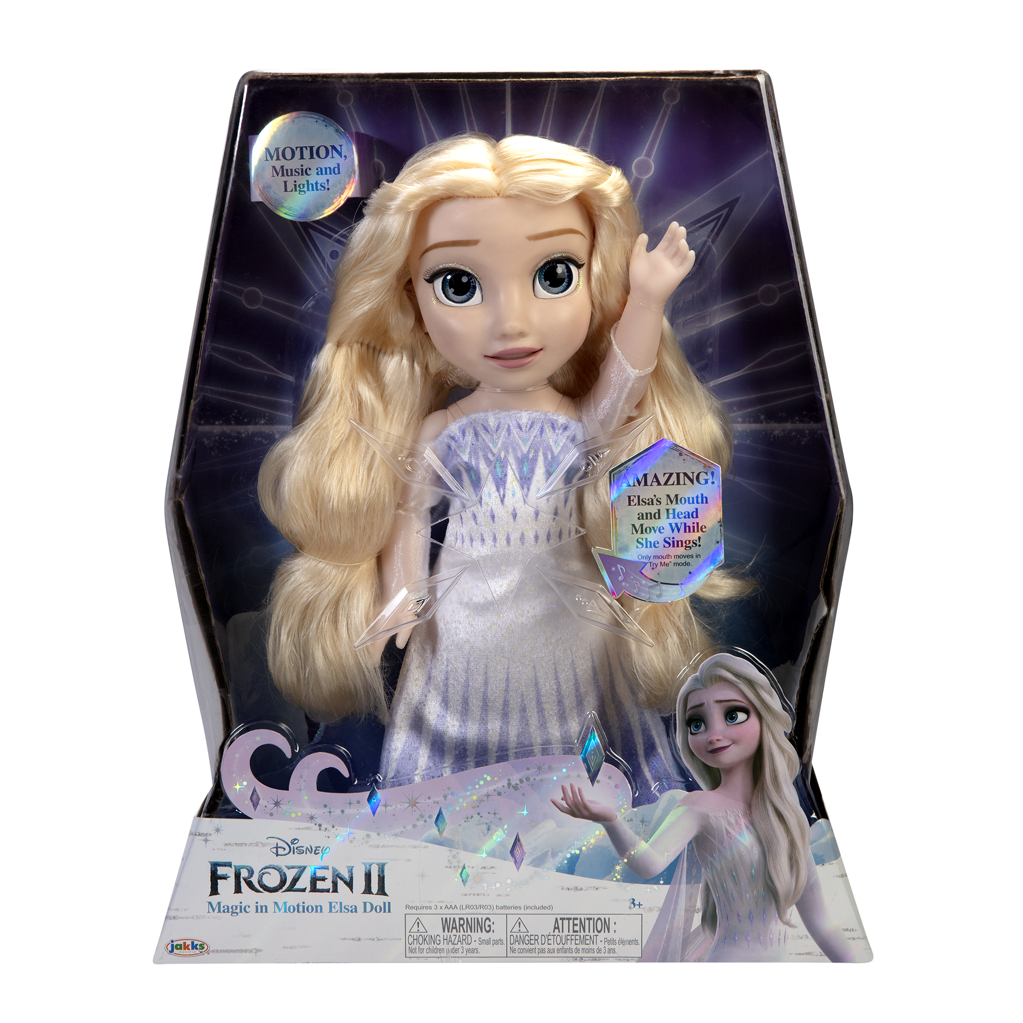 

Интерактивная Поющая Кукла Эльза 35 см Frozen 2 Magic in Motion Queen Elsa Princess Jakks 20280