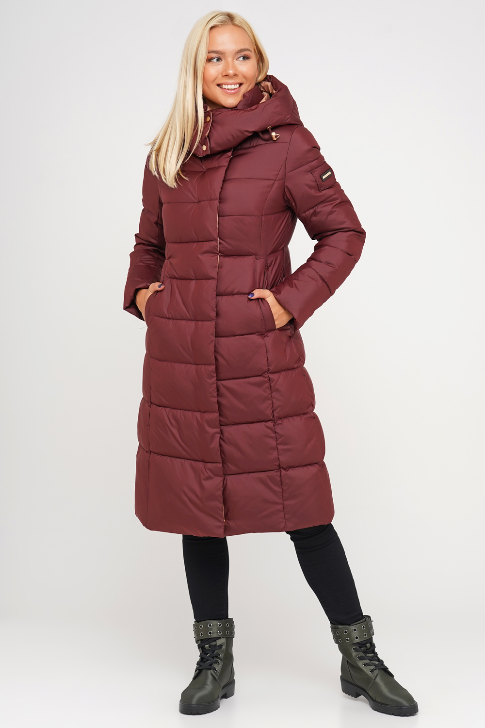 

Куртка зимняя Clasna CW20D255BCW бордовый (632) XL (р)