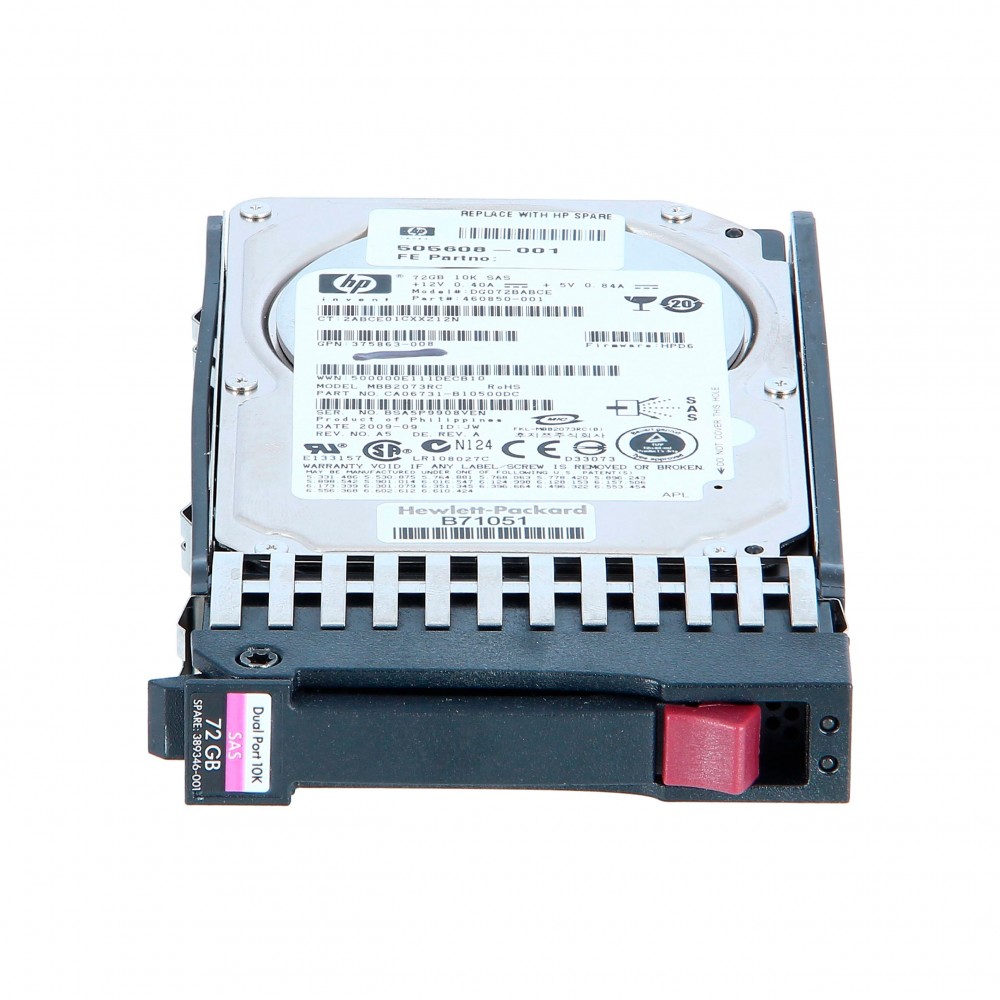 

Жесткий диск HP 72ГБ 10000RPM 3G SAS 2.5" (460850-001 / 434916-001) (HD10000009) Certified Refurbished