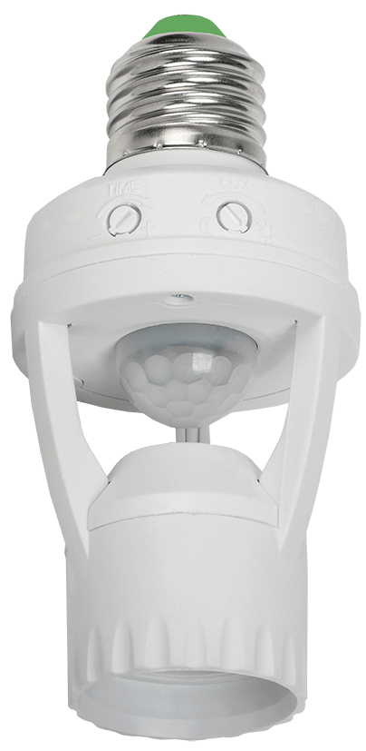 

Датчик руху ДД 045 білий, E27, 60Вт, 360гр, 6м, IP20, IEK