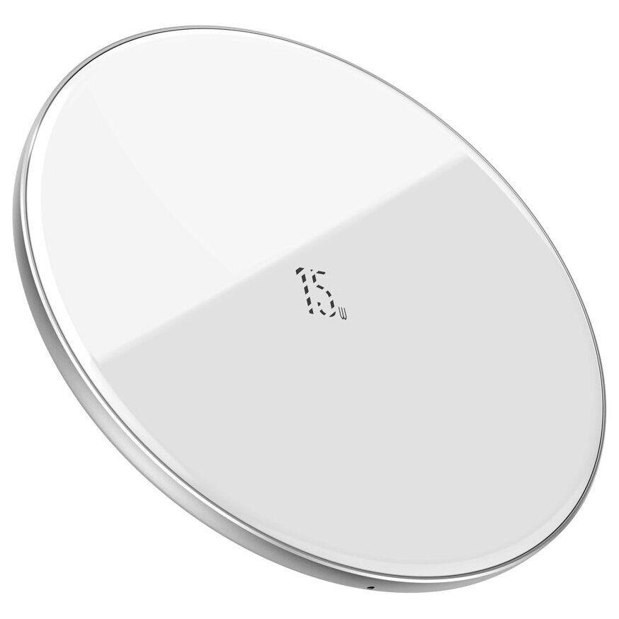 

Беспроводное зарядное устройство Baseus Simple 15W (Type-C version) White (WXJK-B02)