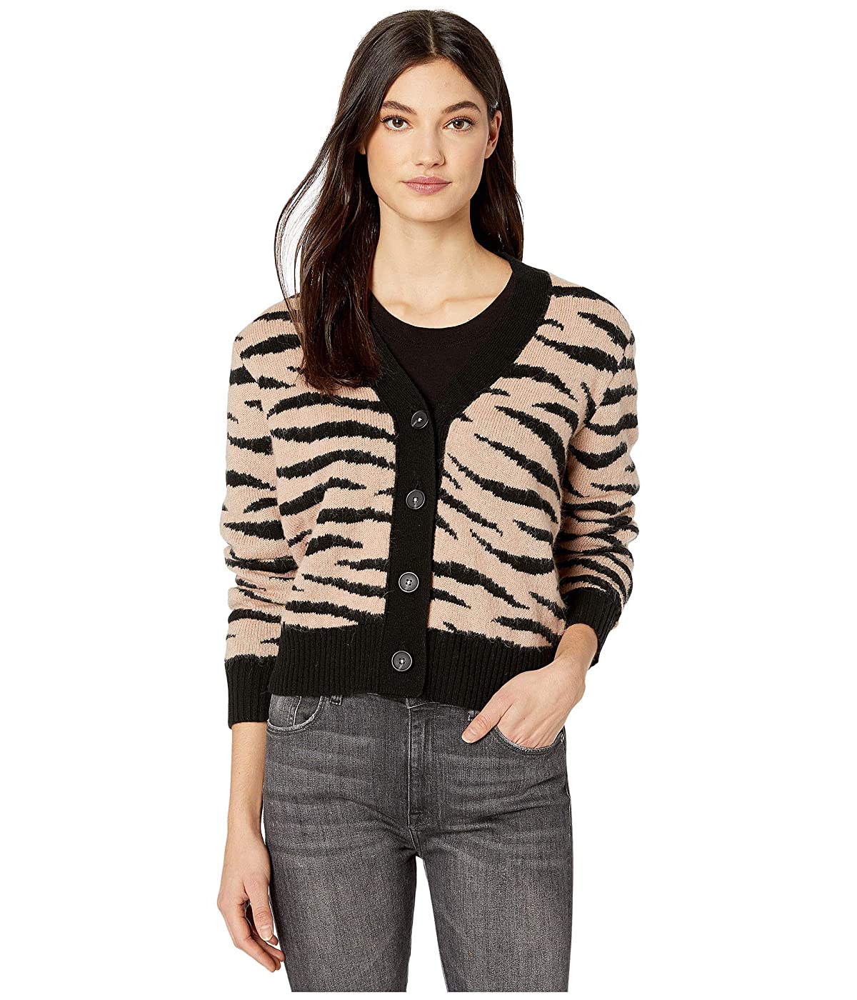 

Кардиган Rebecca Taylor Ziger Jacquard Blush/Black, XS (42)
