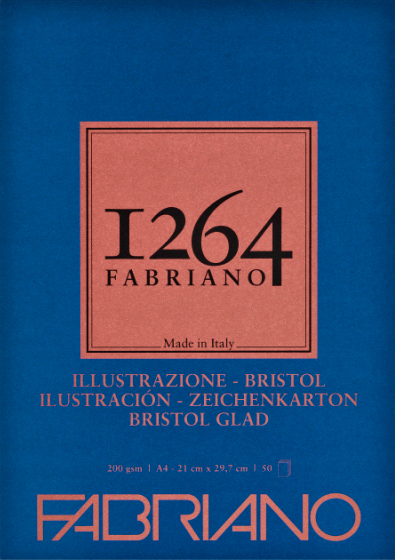 

Склейка для рисунков Fabriano 1264 Bristol А4 200г/м2 50 листов (8001348212201)