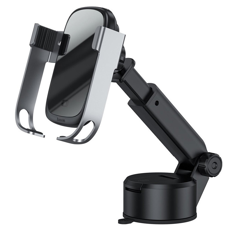 

Автодержатель с БЗУ (набор) Baseus Rock-Solid Electric Holder Wireless charger kit (WXHW01-B0S) Черный