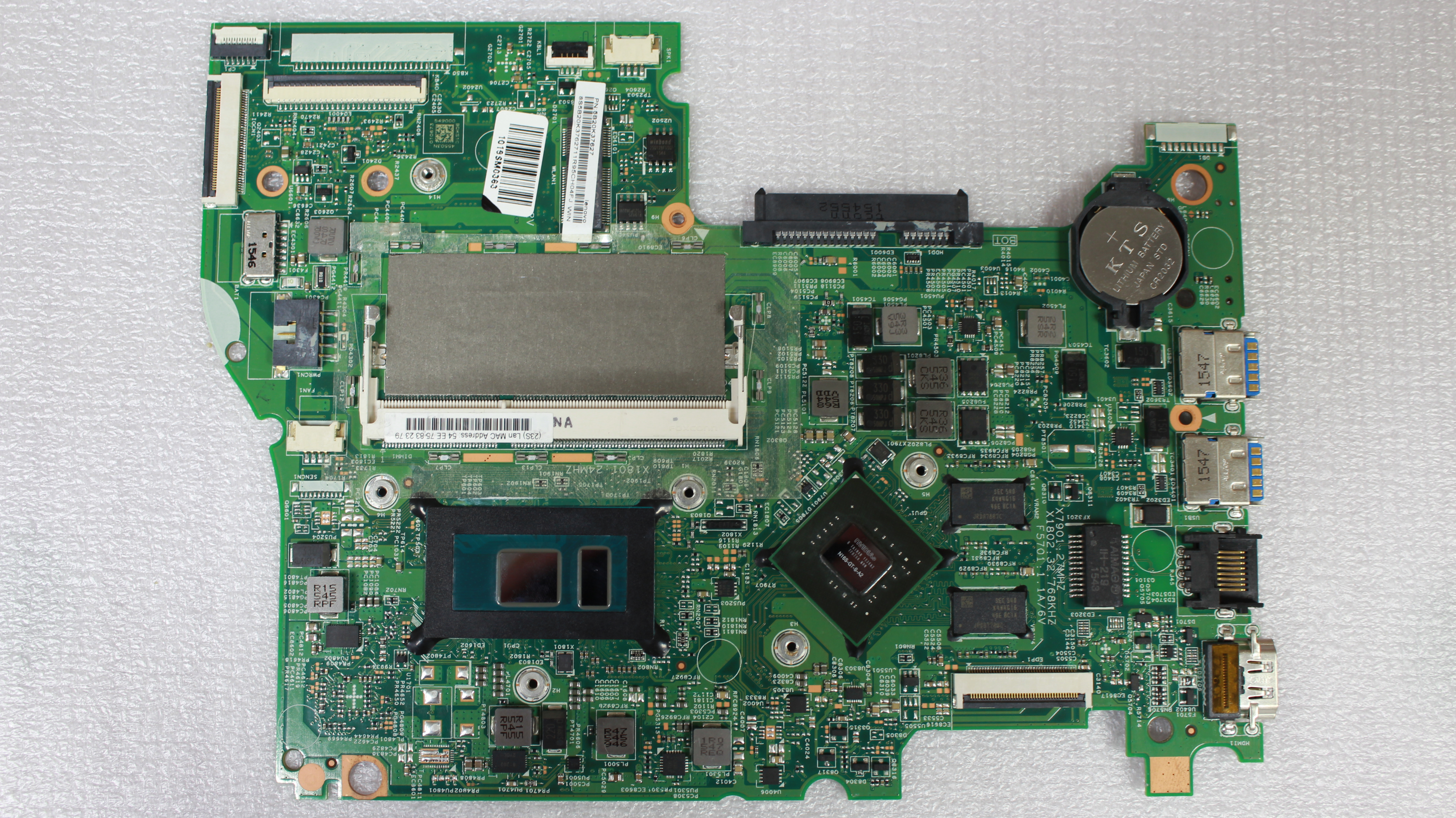 

Материнская плата для ноутбука Lenovo LT41 SKL i7-6500U (IP500S-14ISK)