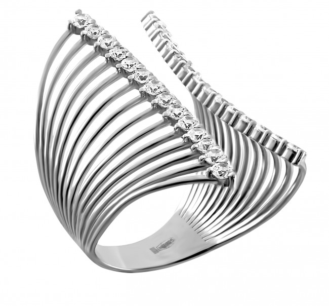 

Серебряное кольцо с цирконием Арфа UMAX 10204 Размер 16