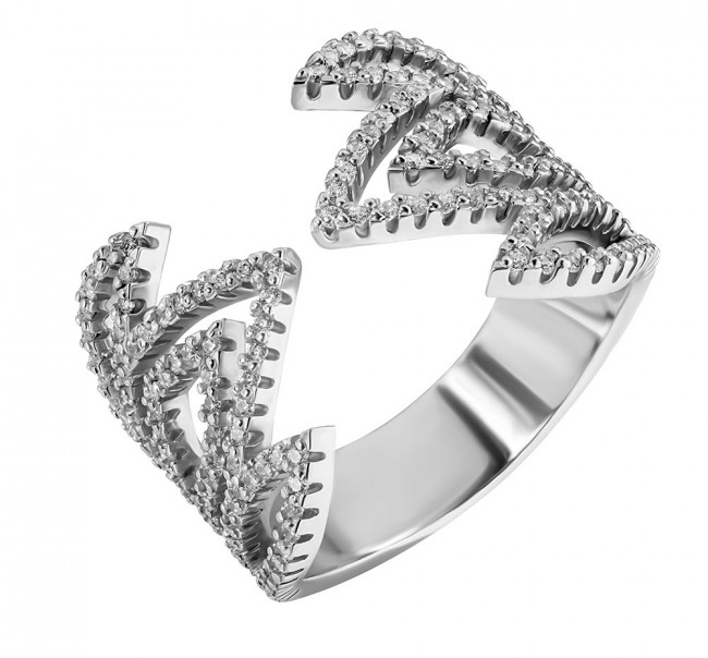

Серебряное кольцо с камнями Санди UMAX 10429 Размер 16.5
