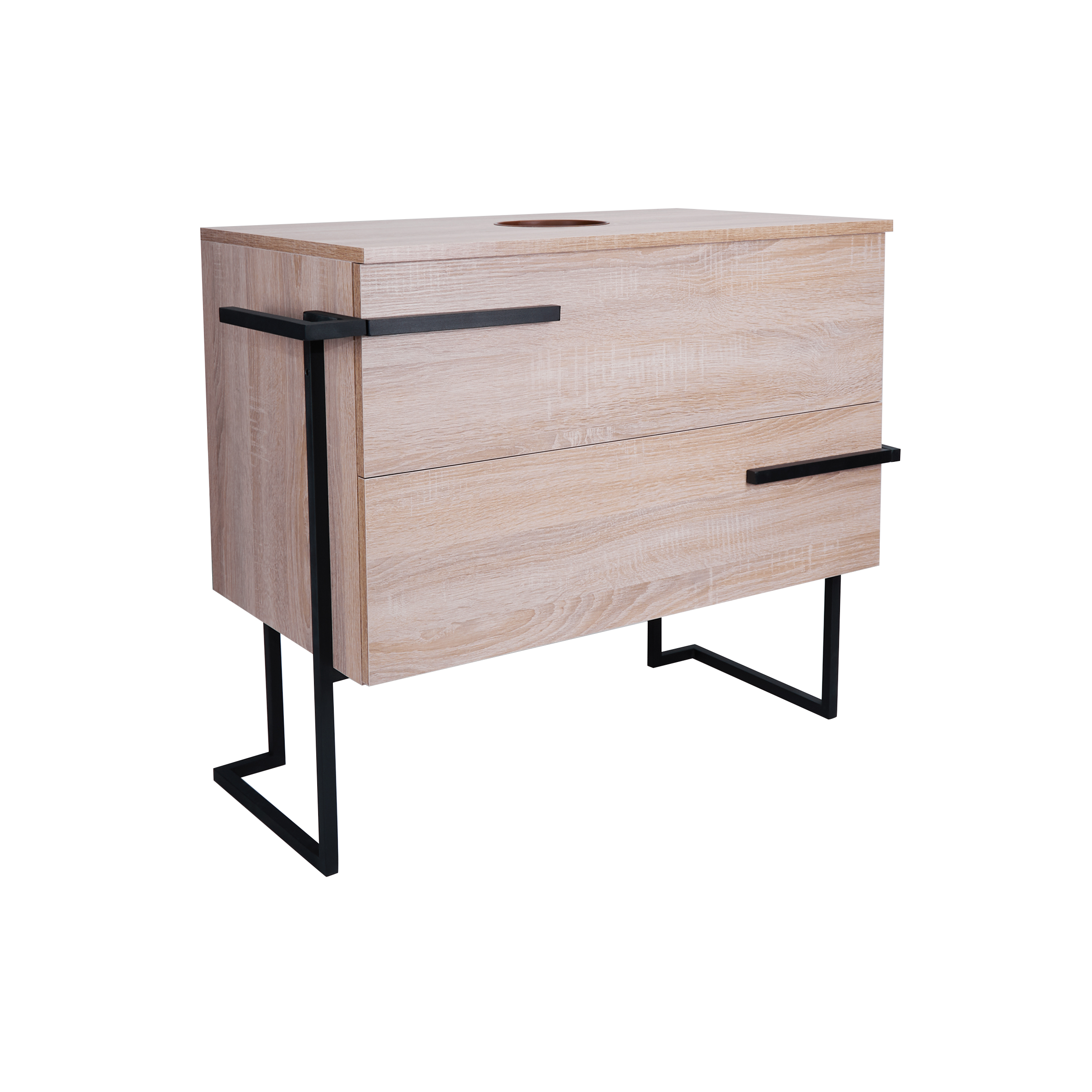 

Тумба напольная Qtap Taurus 890х720 Whitish oak со столешницей QT2480TNT803WO