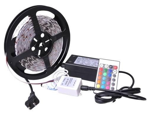 

Светодиодная лента 5050 300 Led RGB 5м с пультом и блоком питания