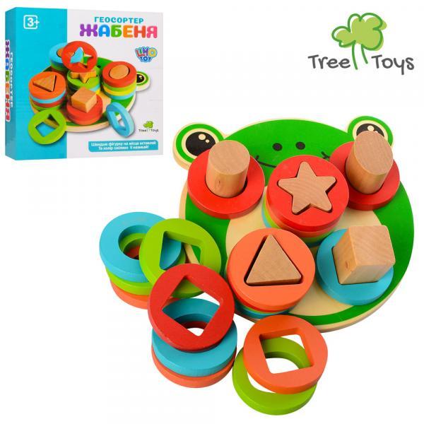 

Деревянная игрушка "Геометрика" 18,5см, лягушка AToys (MD1253)