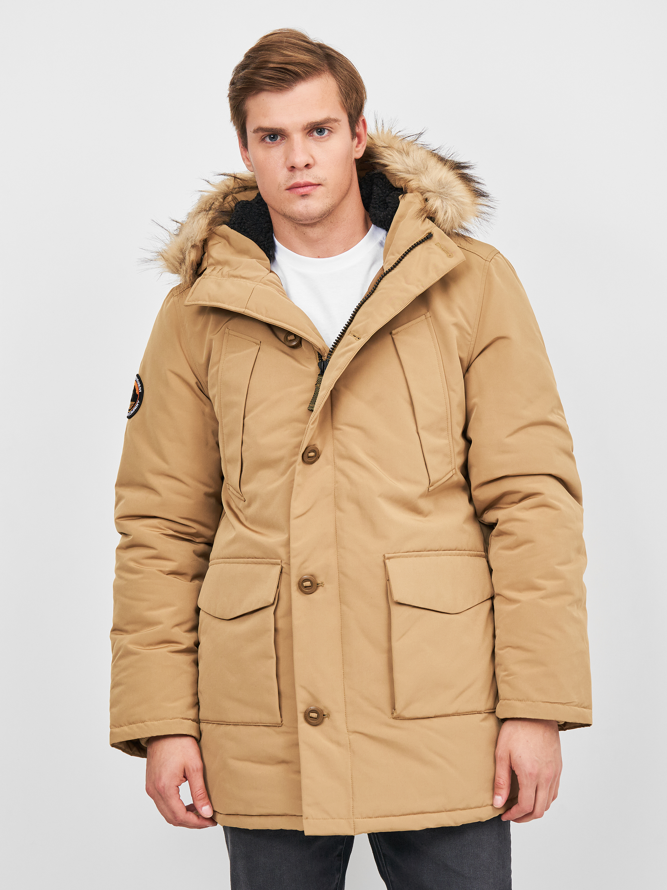 

Парка Superdry M5011192A-94M L Camel