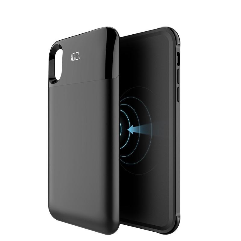

Чехол со съемным беспроводным аккумулятором XON PowerCase Wireless для iPhone X/XS 5000 mAh Black