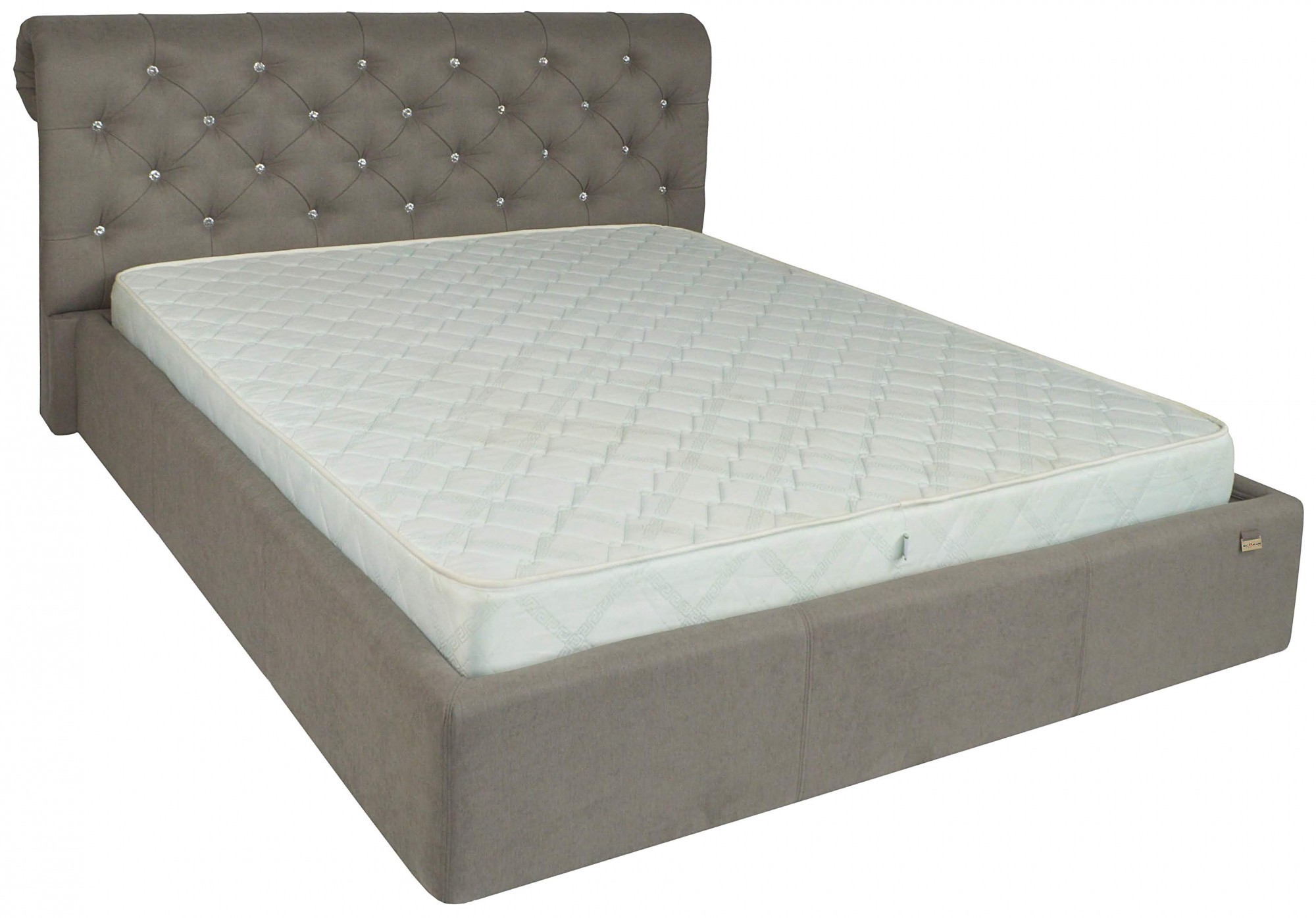 

Кровать Двуспальная London Матрас Comfort Plus 160 х 200 см Fibril 12 C1 С подъемным механизмом и нишей для белья Серая