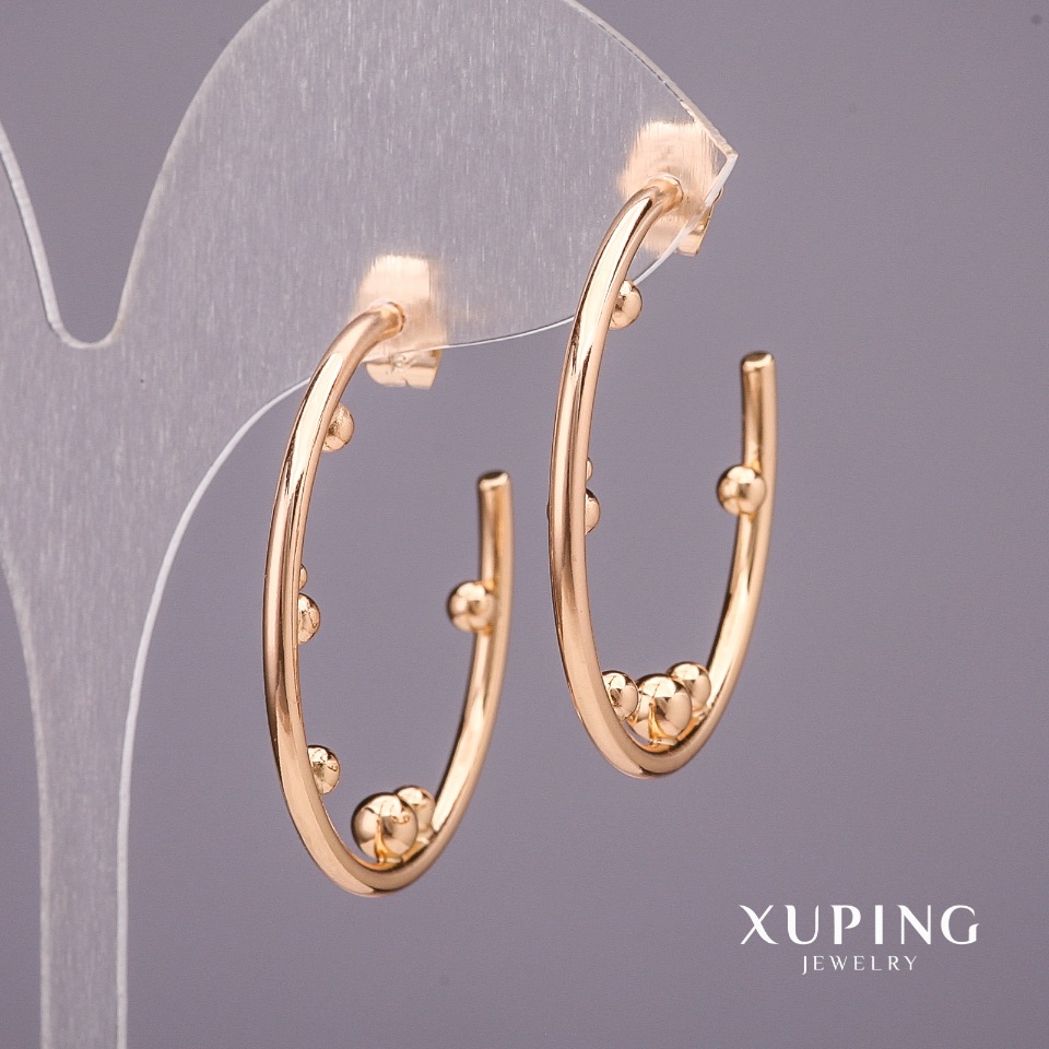 

Серьги Xuping Кольца 35х2мм позолота 18к, ida34100
