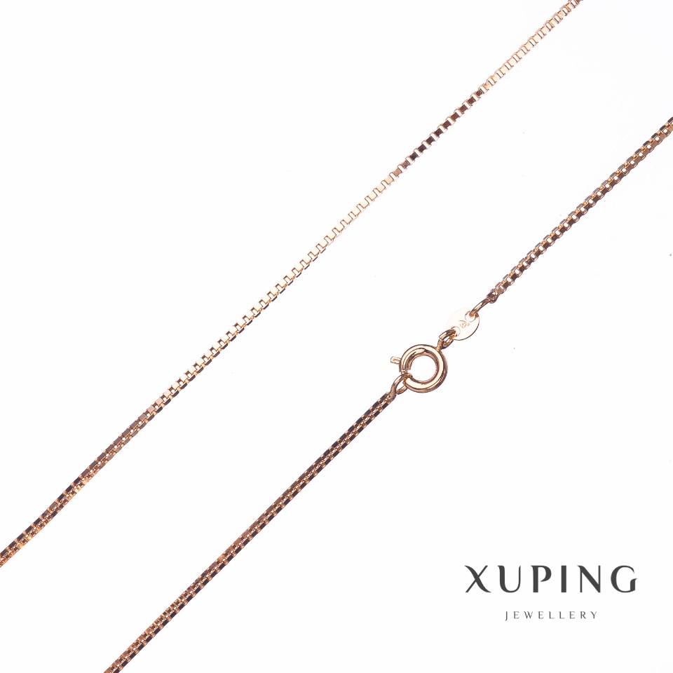 

Цепочка Xuping, плетение Квадрат, длина 45см, толщина 1,3мм цвет золото, ida15390