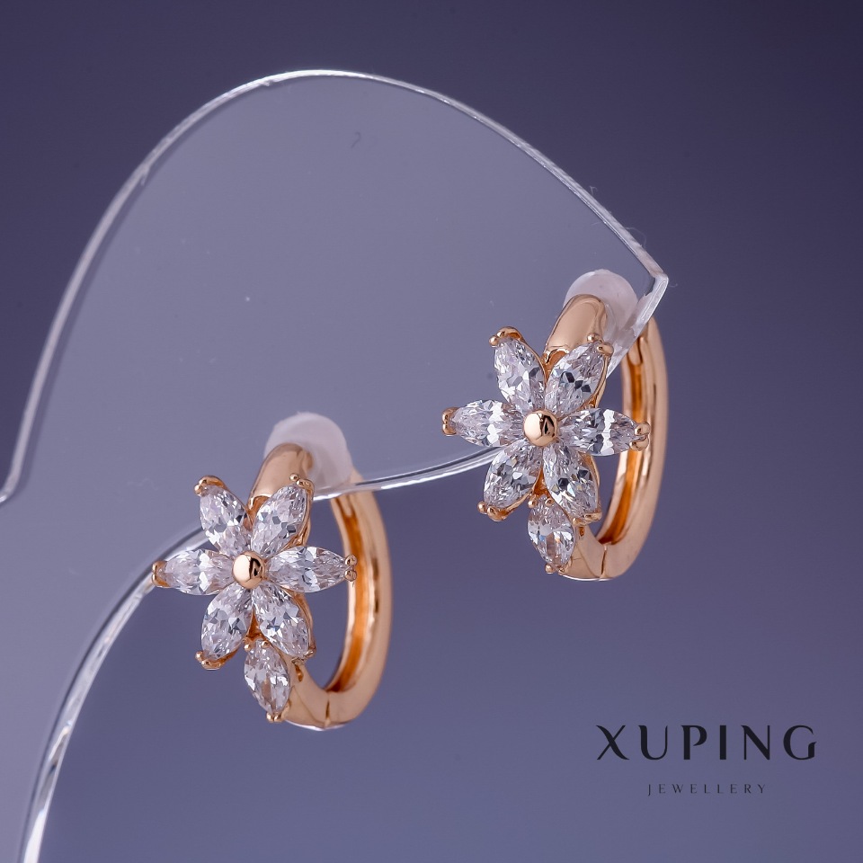 

Серьги Xuping Цветок 16х10мм " позолота 18К ", ida25380