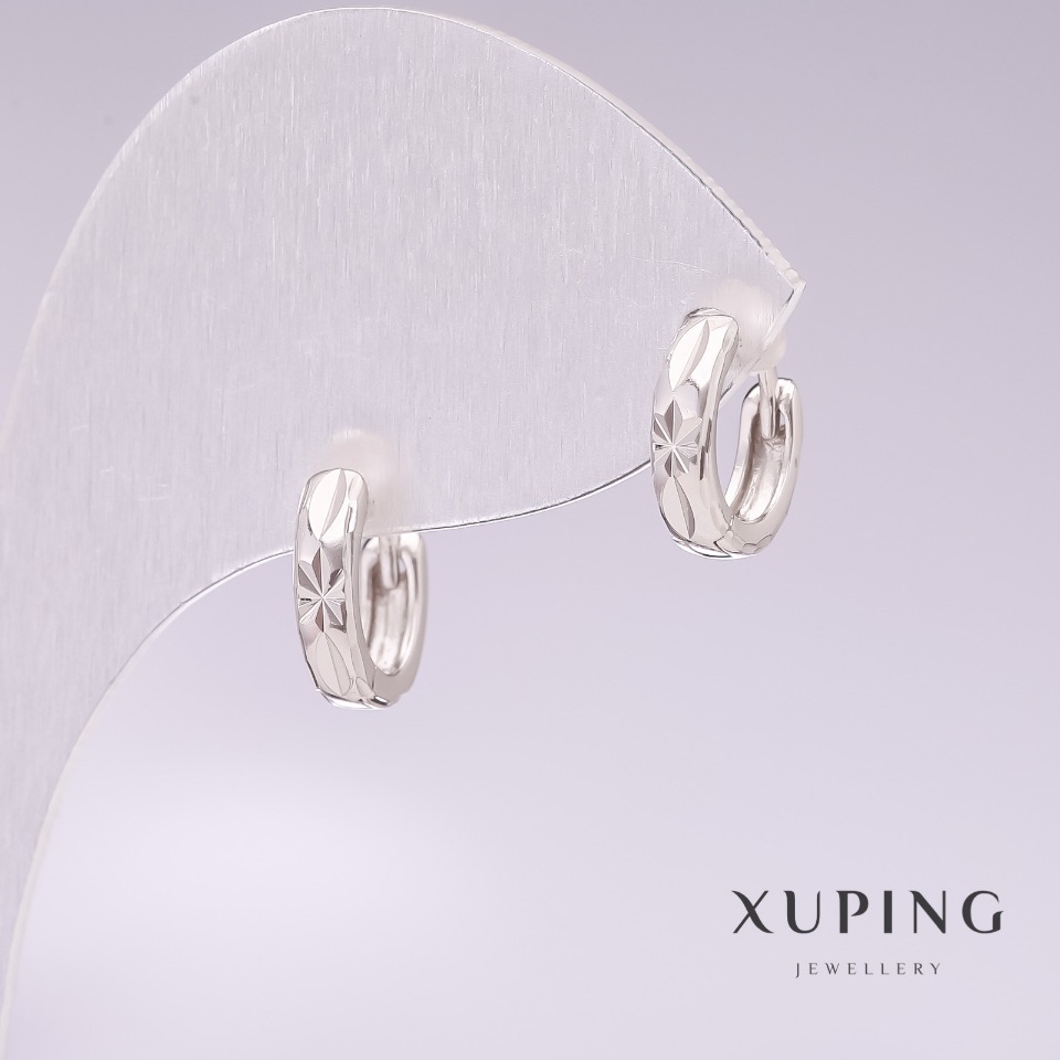 

Серьги кольца Xuping родий 10х3мм, ida31086