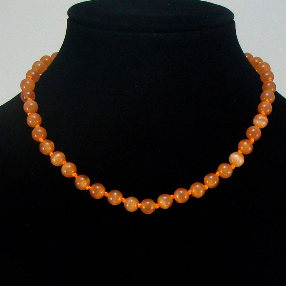 

Бусы из кошачьего глаза (8 мм), fazS1150