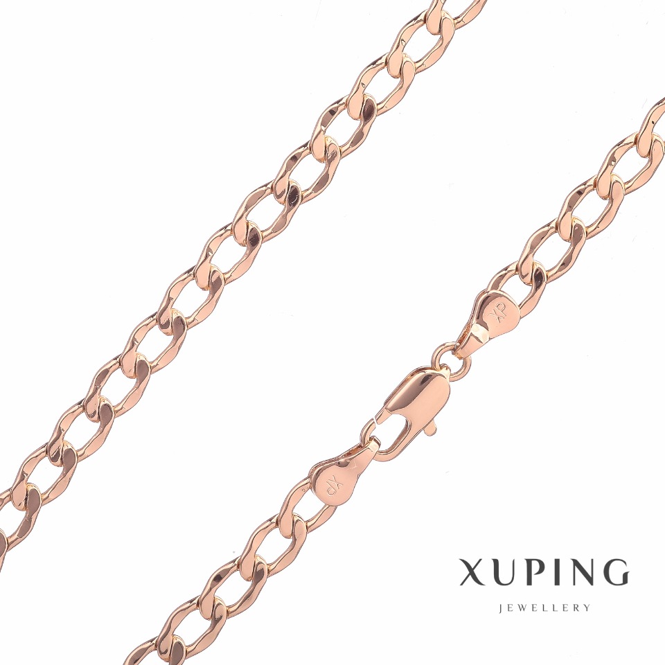 

Цепочка Xuping плетение ромбо, толщина 5мм, длина 45см позолота, ida31836