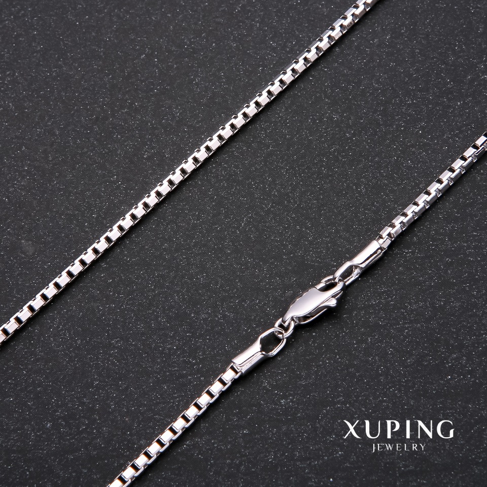 

Цепочка Xuping плетение Квадрат, длина 45см, толщина 2,1мм Родий, ida35325