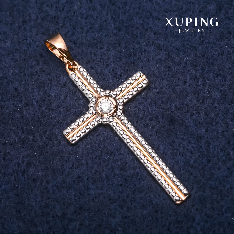 

Кулон Xuping Крест 23х42х50мм Родий, Позолота 18К, ida36546