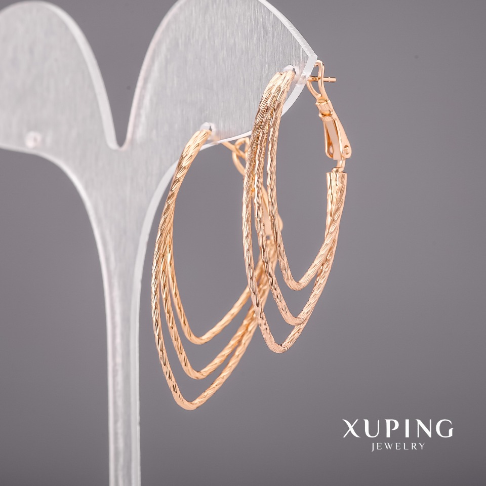

Серьги Xuping 24х45мм Позолота 18К, ida36579