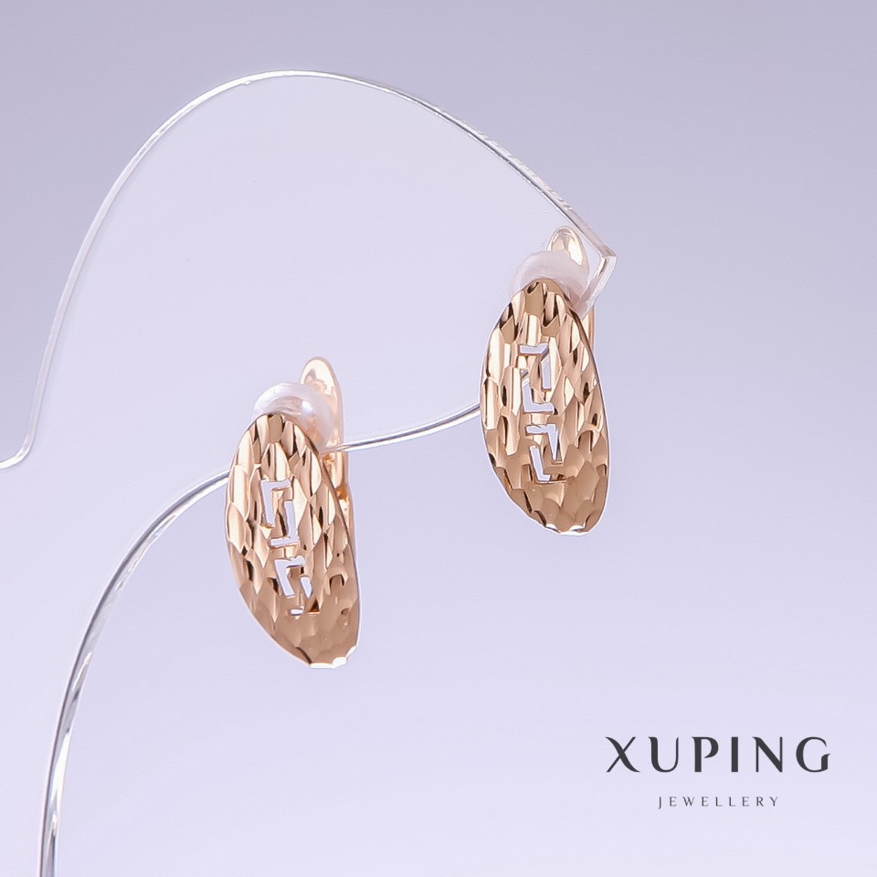 

Серьги Xuping, длина 16мм, толщина 8мм позолота 18к, ida26221