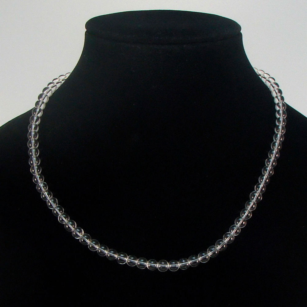 

Бусы из горного хрусталя (6 мм), fazS1337