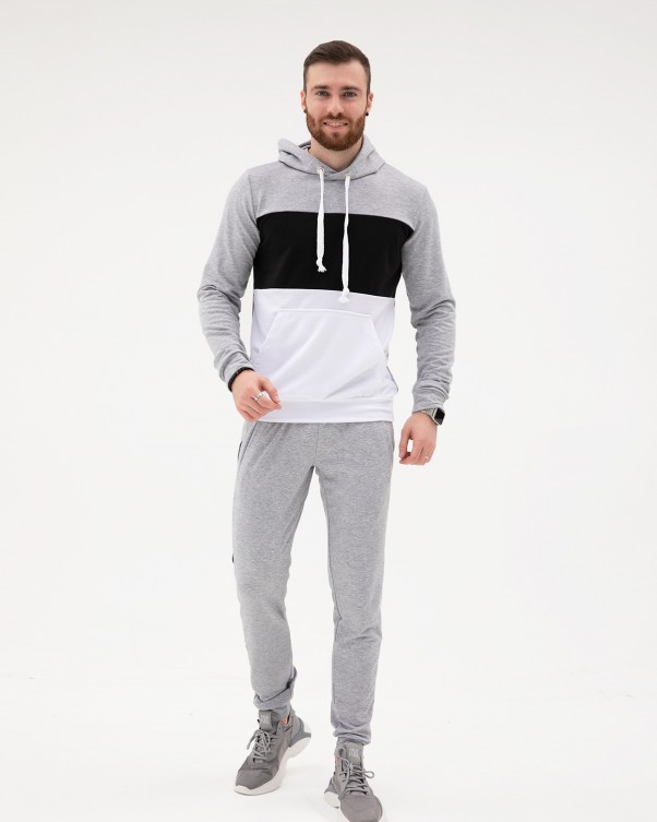 

Спортивный костюм ISSA PLUS SG-16 XXL серо-черный