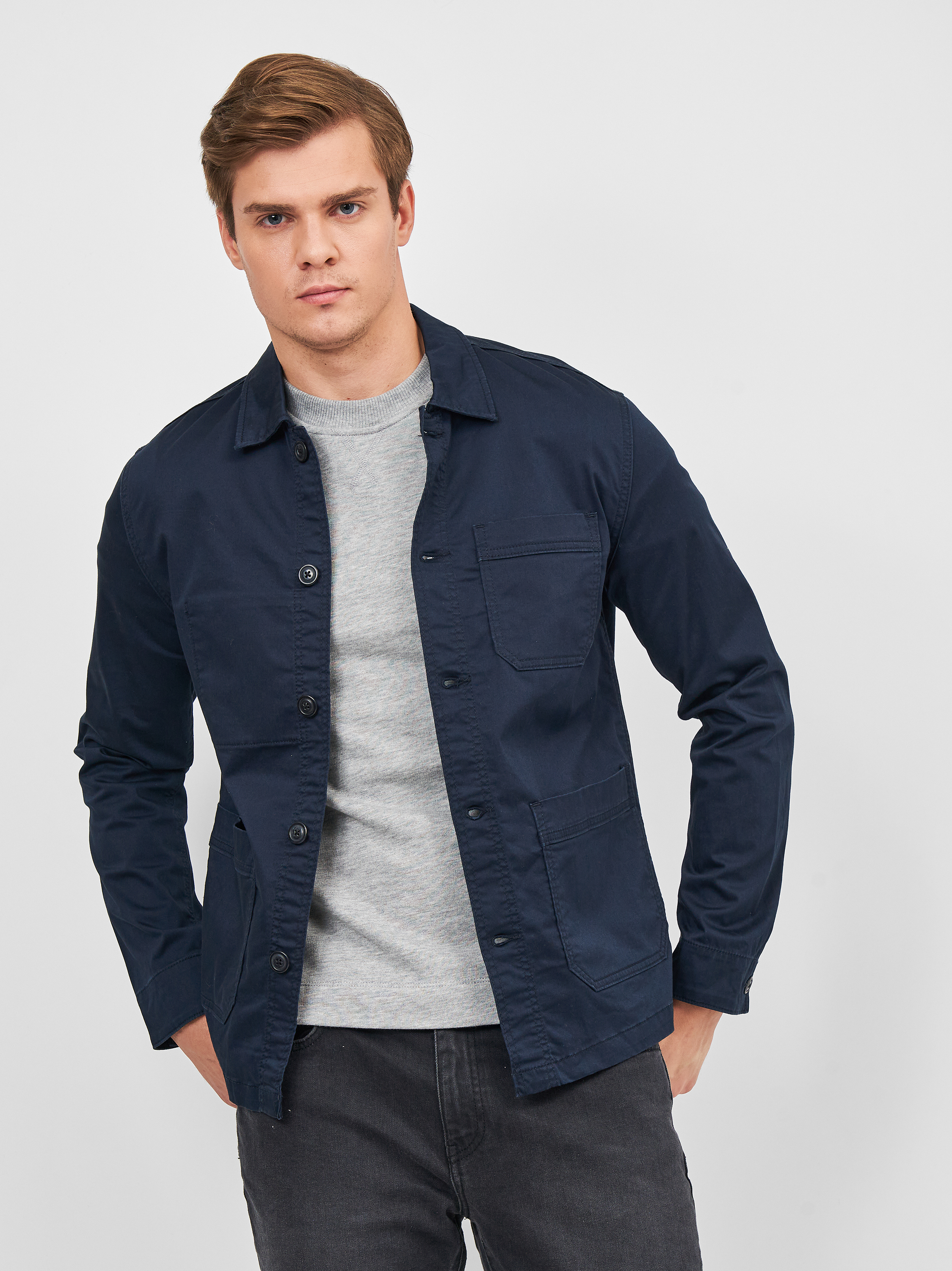 

Ветровка SELECTED HOMME XAZ201156KMLQ L Темно-синяя