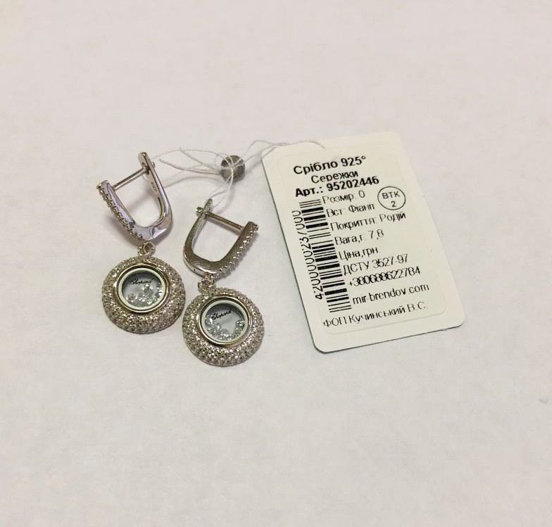 

Сережки TOP Silver 7,80 г