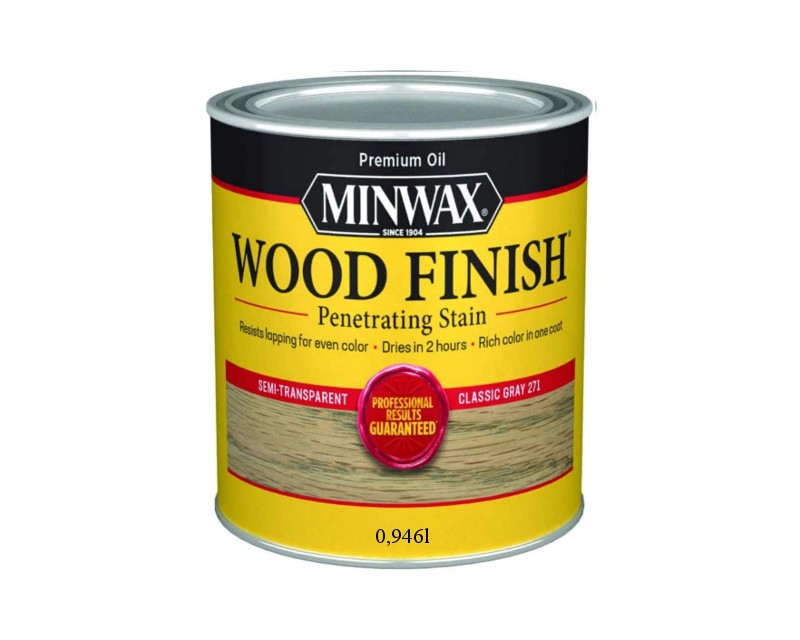 3. Морилка масляная MINWAX WOOD FINISH для древесины классический серый. 