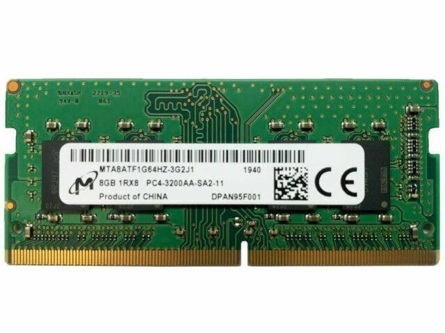 

Оперативная память Micron 8 GB SO-DIMM DDR4 3200 MHz (MTA8ATF1G64HZ-3G2J1)